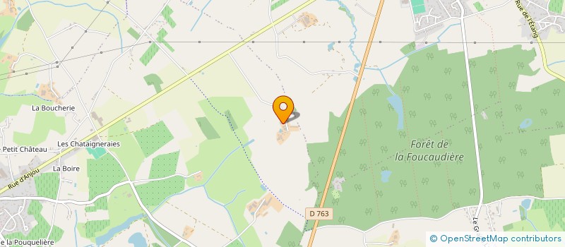 localisation de l'entreprise SCEA DUTEUIL  OREE-D'ANJOU