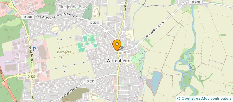 localisation de l'entreprise SCEA EBERLIN  WITTENHEIM