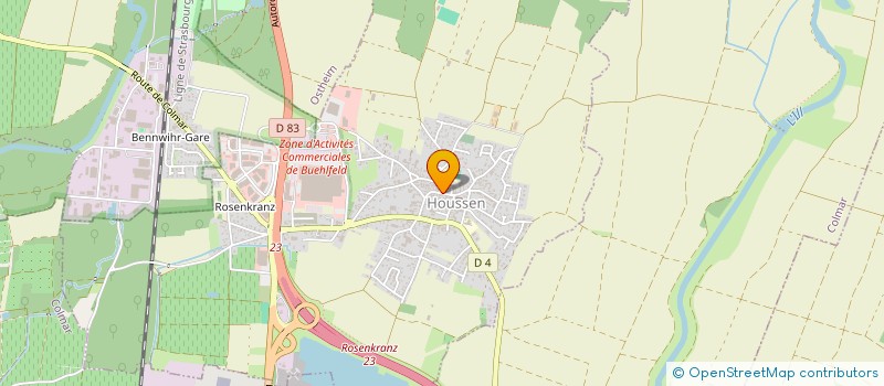 localisation de l'entreprise SCEA ECKERLEN - SANDWEG  HOUSSEN