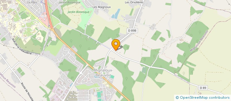 localisation de l'entreprise SCEA ECURIE DORIANEVA  MIGNALOUX-BEAUVOIR