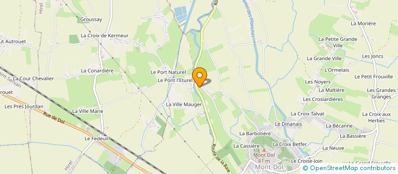 localisation de l'entreprise SCEA ECURIE DU SOLEIL ROSE à MONT-DOL