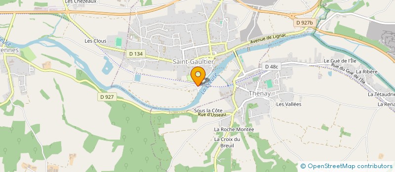 localisation de l'entreprise SCEA ECURIE VAL DE CREUSE à SAINT-GAULTIER