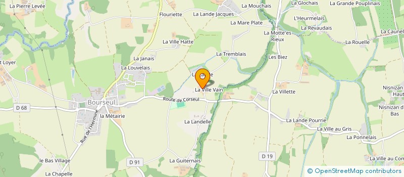 localisation de l'entreprise SCEA ECURIES DE LA VILLE VAIN  BOURSEUL