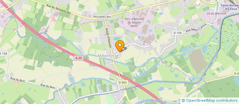 localisation de l'entreprise SCEA ECURIES DES BLEUGNIES à MILLONFOSSE