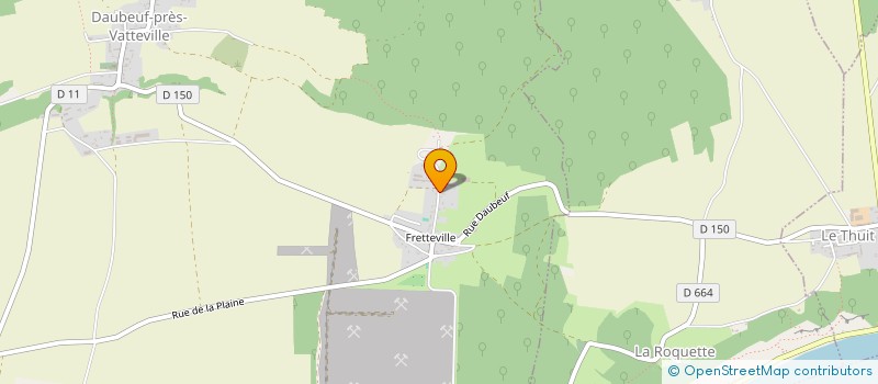localisation de l'entreprise SCEA ELEVAGE BIO DU VEXIN NORMAND (EBVN) à DAUBEUF-PRES-VATTEVILLE