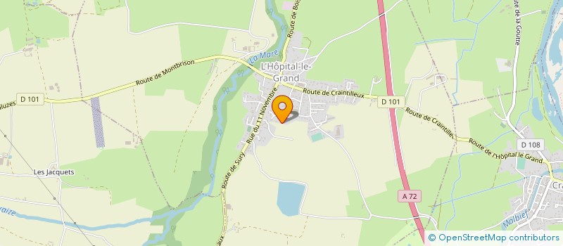 localisation de l'entreprise SCEA  ELEVAGE DE JAURAND  SAINT-LAURENT-LA-CONCHE