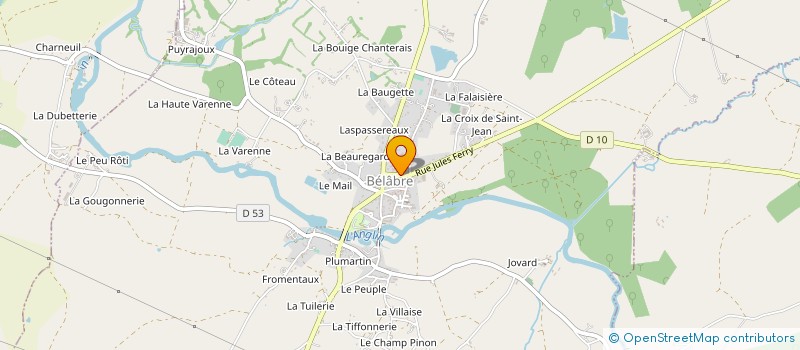 localisation de l'entreprise SCEA ELEVAGE DE L'ETAPE à BELABRE