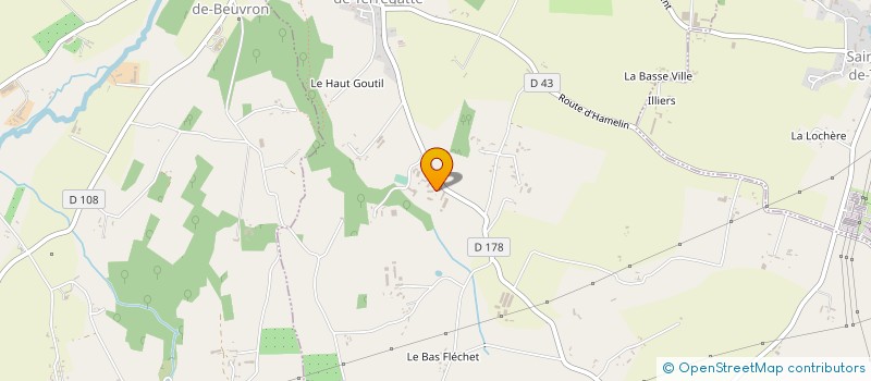 localisation de l'entreprise SCEA ELEVAGE DE LA FOSSE à SAINT-AUBIN-DE-TERREGATTE