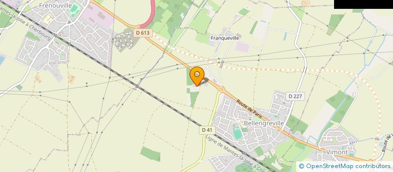 localisation de l'entreprise SCEA ELEVAGE DE LA PERQUETTE  BELLENGREVILLE