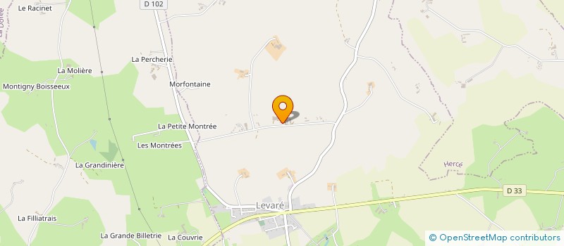 localisation de l'entreprise SCEA ELEVAGE DE LA PETITE RIVIERE à LEVARE