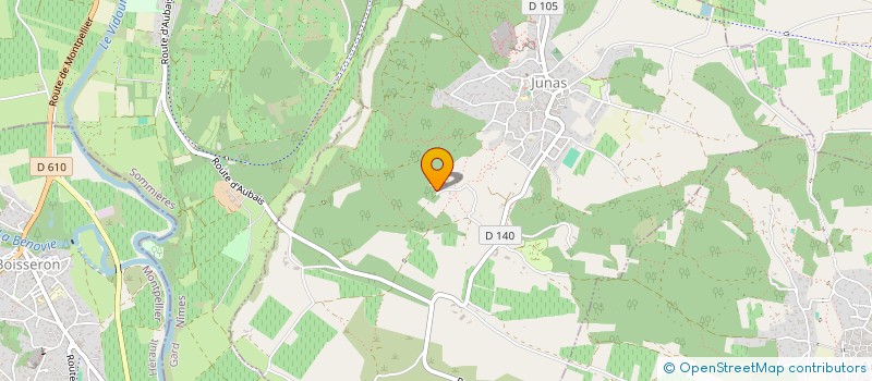 localisation de l'entreprise SCEA ELEVAGE DES CARTEYRADES  SOUVIGNARGUES