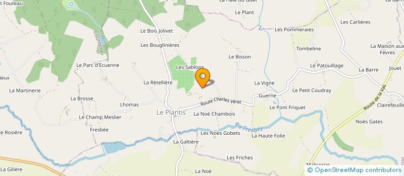 localisation de l'entreprise SCEA ELEVAGE DES NOES à LE PLANTIS