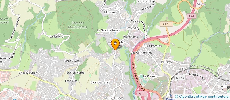 localisation de l'entreprise SCEA ELEVAGE DES PTIOUS à ANNECY