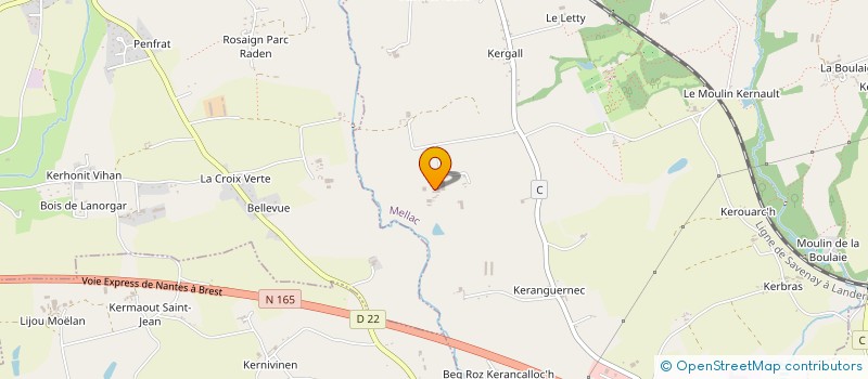 localisation de l'entreprise SCEA ELEVAGE DU GUIDIC à MELLAC