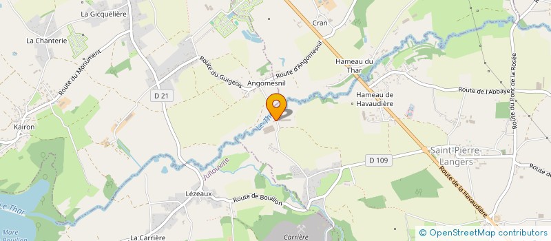 localisation de l'entreprise SCEA ELEVAGE DU GUIGEOIS  SAINT-PIERRE-LANGERS
