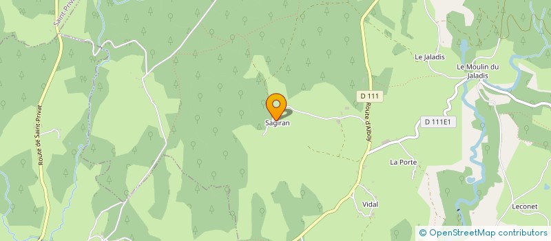 localisation de l'entreprise SCEA ELEVAGE DU SAGIRAN  SAINT-JULIEN-AUX-BOIS