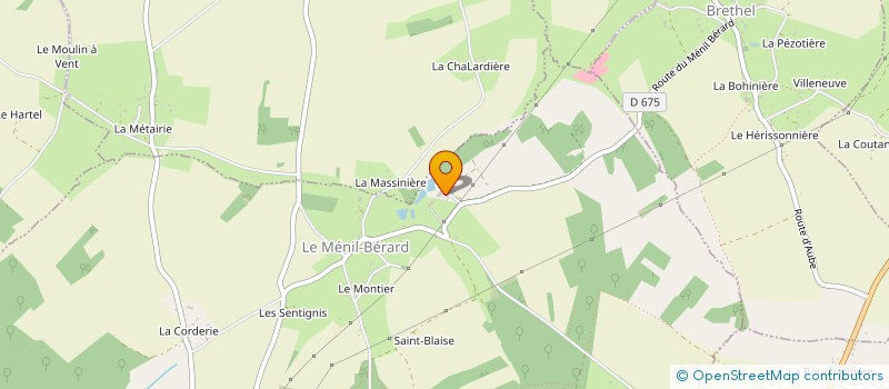 localisation de l'entreprise SCEA ELEVAGE GUARATO  LE MENIL-BERARD