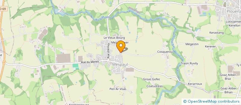 localisation de l'entreprise SCEA ELEVAGE PORCIN DU VIEUX BOURG  MESPAUL