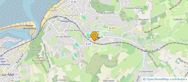 localisation de l'entreprise SCEA ELEVAGES DES ROUGES TERRES  HOULGATE