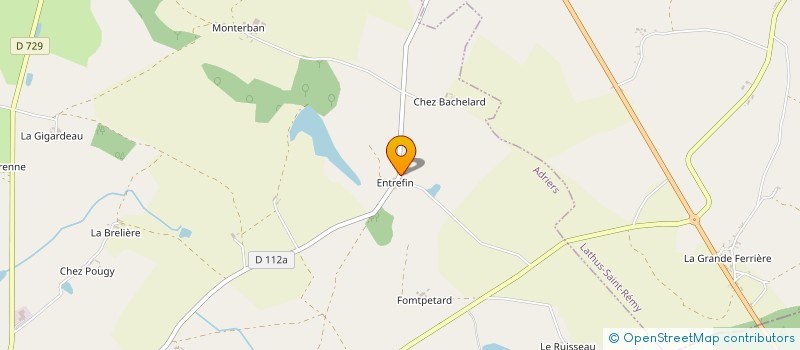 localisation de l'entreprise SCEA ENTREFINS  ADRIERS