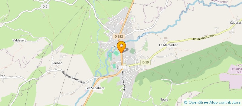 localisation de l'entreprise SCEA EQUESTRE DE L AUTHRE à JUSSAC