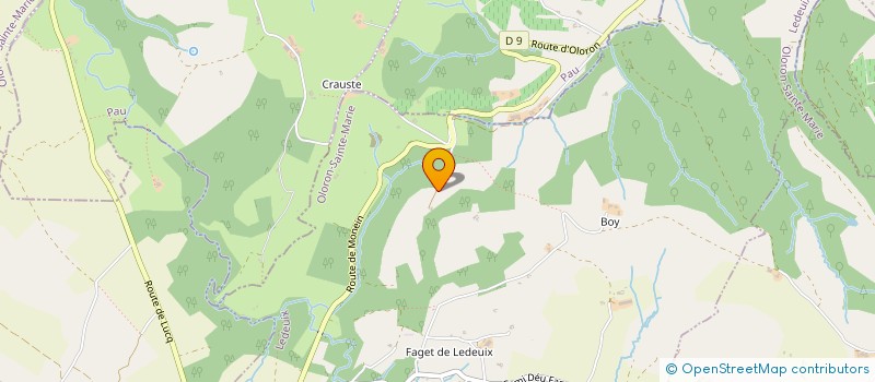 localisation de l'entreprise SCEA ESTANGUET ONDARTS  LEDEUIX