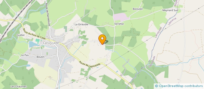 localisation de l'entreprise SCEA F.C.E.A.  LARUSCADE