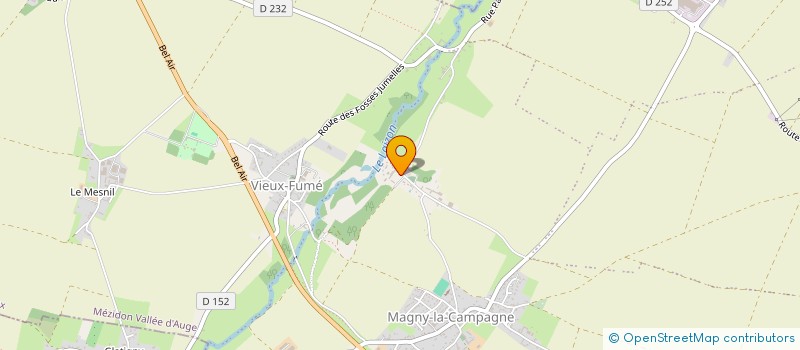 localisation de l'entreprise SCEA FACHE  MEZIDON VALLEE D'AUGE