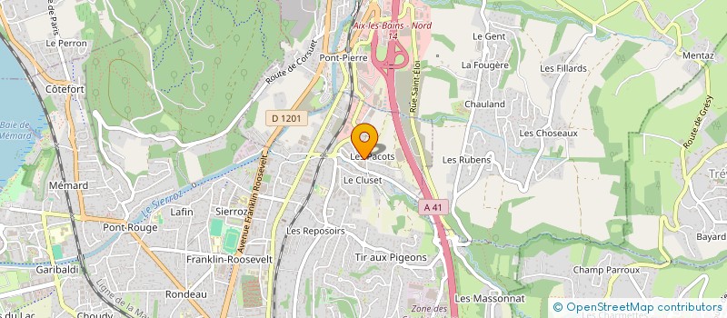 localisation de l'entreprise SCEA FALCOZ HORTICULTURE à AIX-LES-BAINS