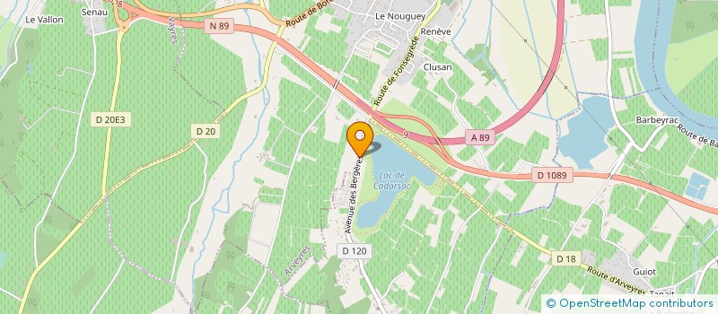 localisation de l'entreprise SCEA FAMILLE BORIE-RIVIERE  ARVEYRES