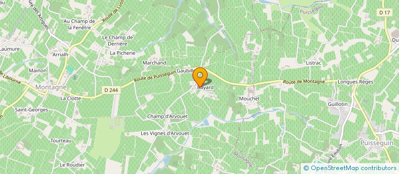 localisation de l'entreprise SCEA FAMILLE GOUZE à MONTAGNE