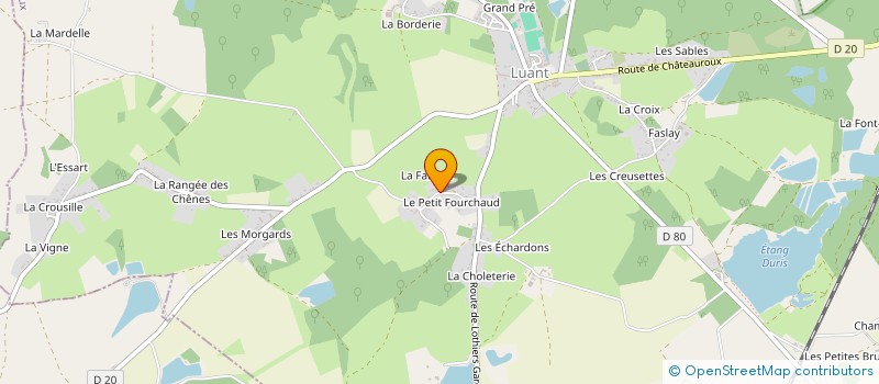 localisation de l'entreprise SCEA FAUDUET MAINGRET à LUANT