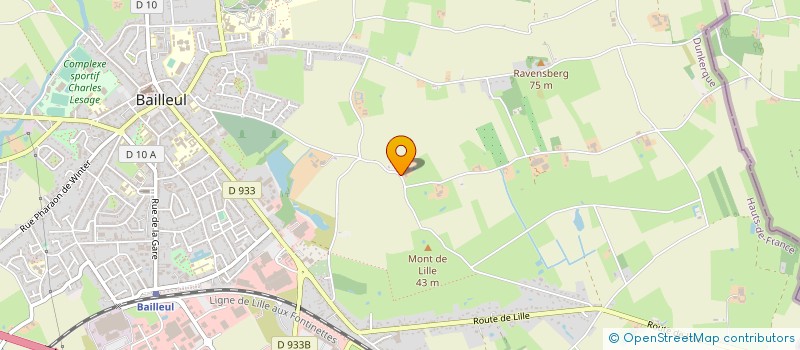localisation de l'entreprise SCEA FERME BECK à BAILLEUL