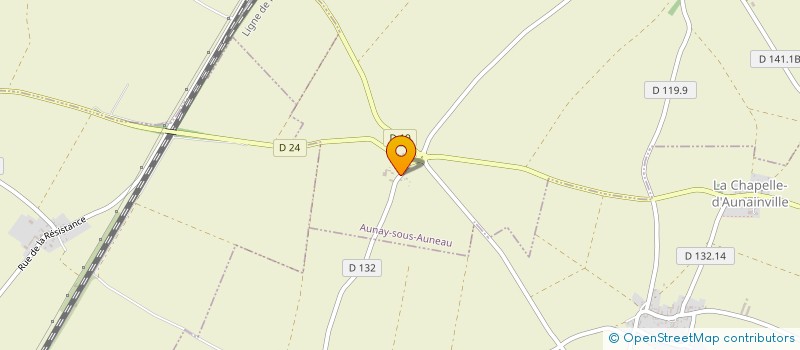localisation de l'entreprise SCEA FERME DE BRETONVILLIERS à AUNAY-SOUS-AUNEAU