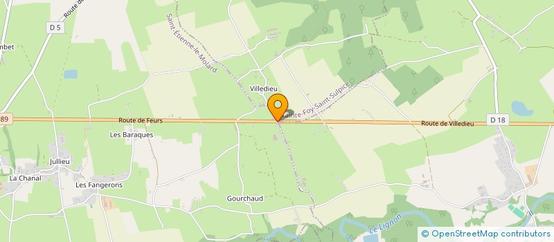 localisation de l'entreprise SCEA FERME DE CETEREAU à SAINTE-FOY-SAINT-SULPICE