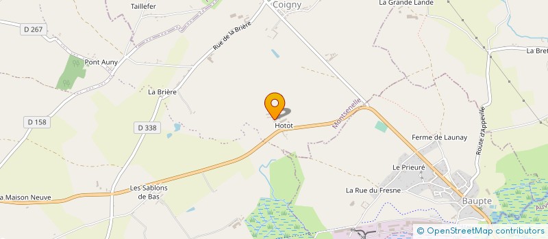 localisation de l'entreprise SCEA FERME DE HOTOT à MONTSENELLE