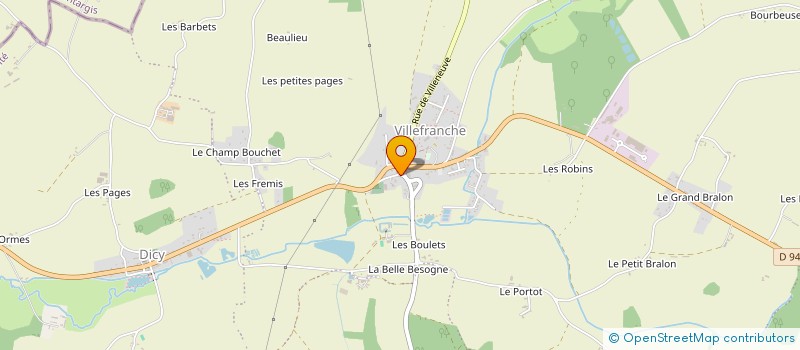 localisation de l'entreprise SCEA FERME DE L ANCIEN PRIEURE à CHARNY OREE DE PUISAYE