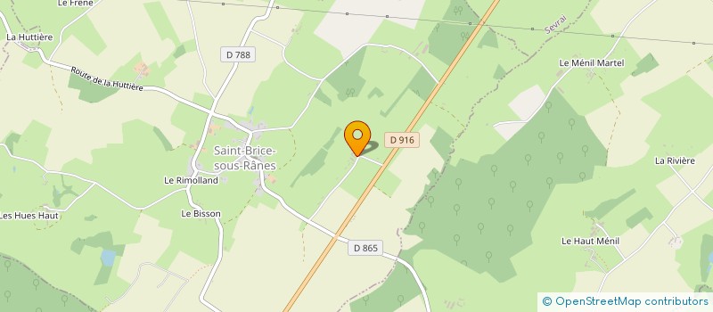 localisation de l'entreprise SCEA FERME DE L'ETRE SOYER à SAINT-BRICE-SOUS-RANES