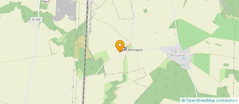 localisation de l'entreprise SCEA FERME DE LA MONTAGNE  ROSIERES