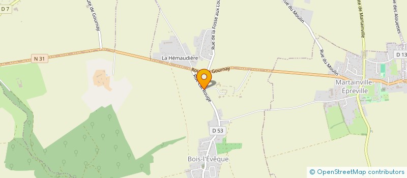 localisation de l'entreprise SCEA FERME DU CARROUGE  BOIS-L'EVEQUE