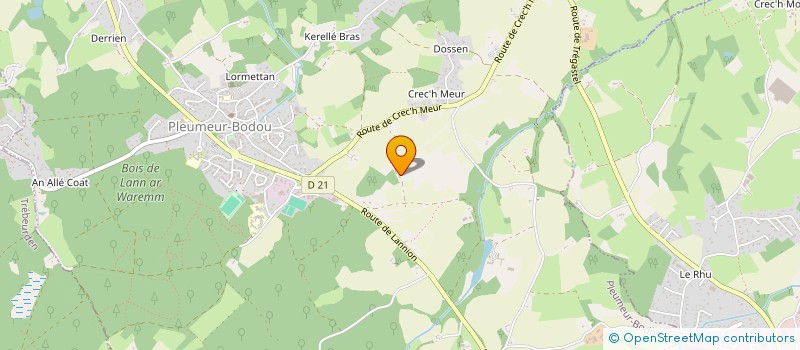 localisation de l'entreprise SCEA FERME DU KERDUEL  PLEUMEUR-BODOU