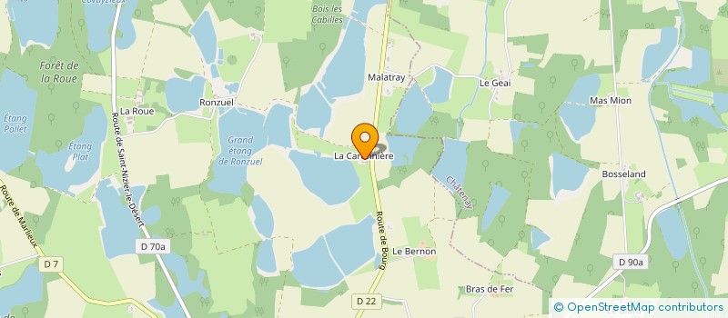 localisation de l'entreprise SCEA FERME PISCICOLE CARRONNIERE à CHALAMONT