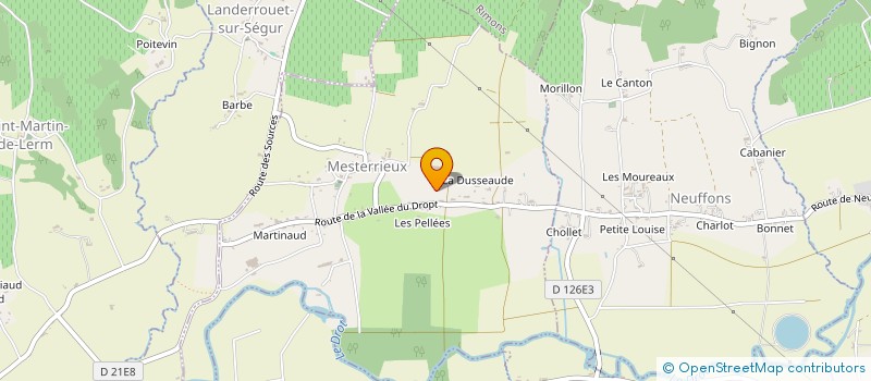 localisation de l'entreprise SCEA FILIPPI GILLET  MESTERRIEUX