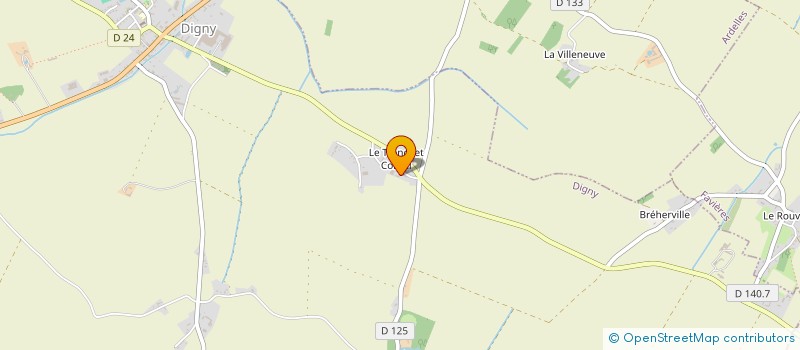 localisation de l'entreprise SCEA FOLLEAU à DIGNY