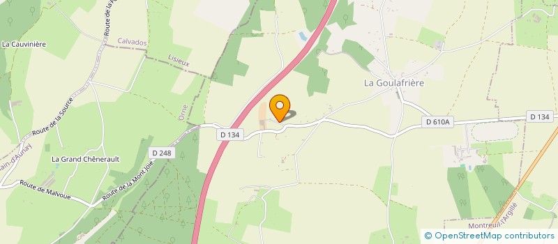 localisation de l'entreprise SCEA FOUQUET  LA GOULAFRIERE