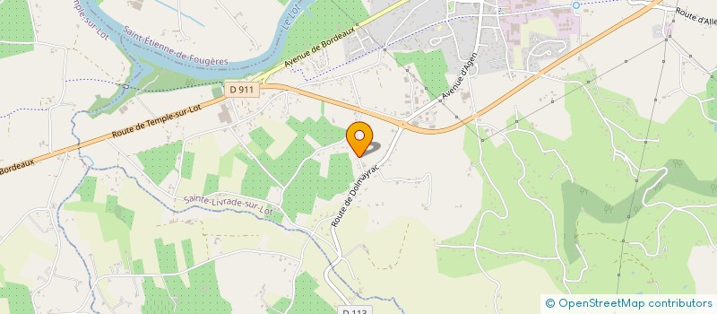 localisation de l'entreprise SCEA FRAYSSENGUES à SAINTE LIVRADE SUR LOT