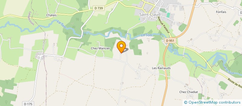 localisation de l'entreprise SCEA FRISSONNET à SAINT-CLAUD