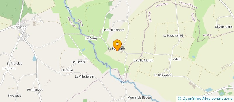 localisation de l'entreprise SCEA GACHET à ILLIFAUT