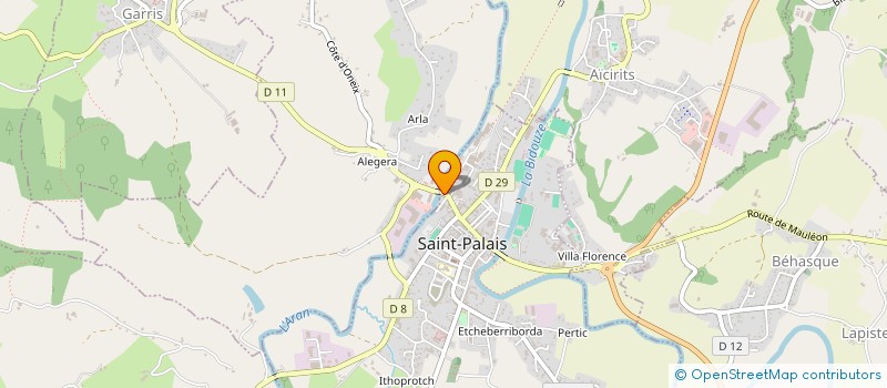 localisation de l'entreprise SCEA GAINEKOBORDA  SAINT-PALAIS