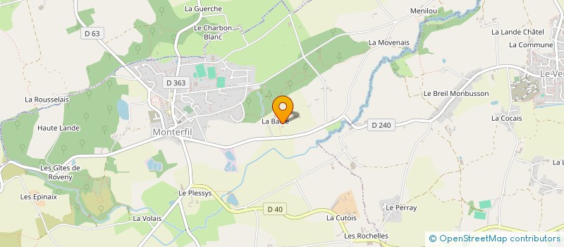 localisation de l'entreprise SCEA GALLINAE  MONTERFIL